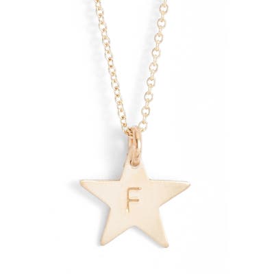 Nashelle 14K-Gold Fill Initial Mini Star Pendant Necklace