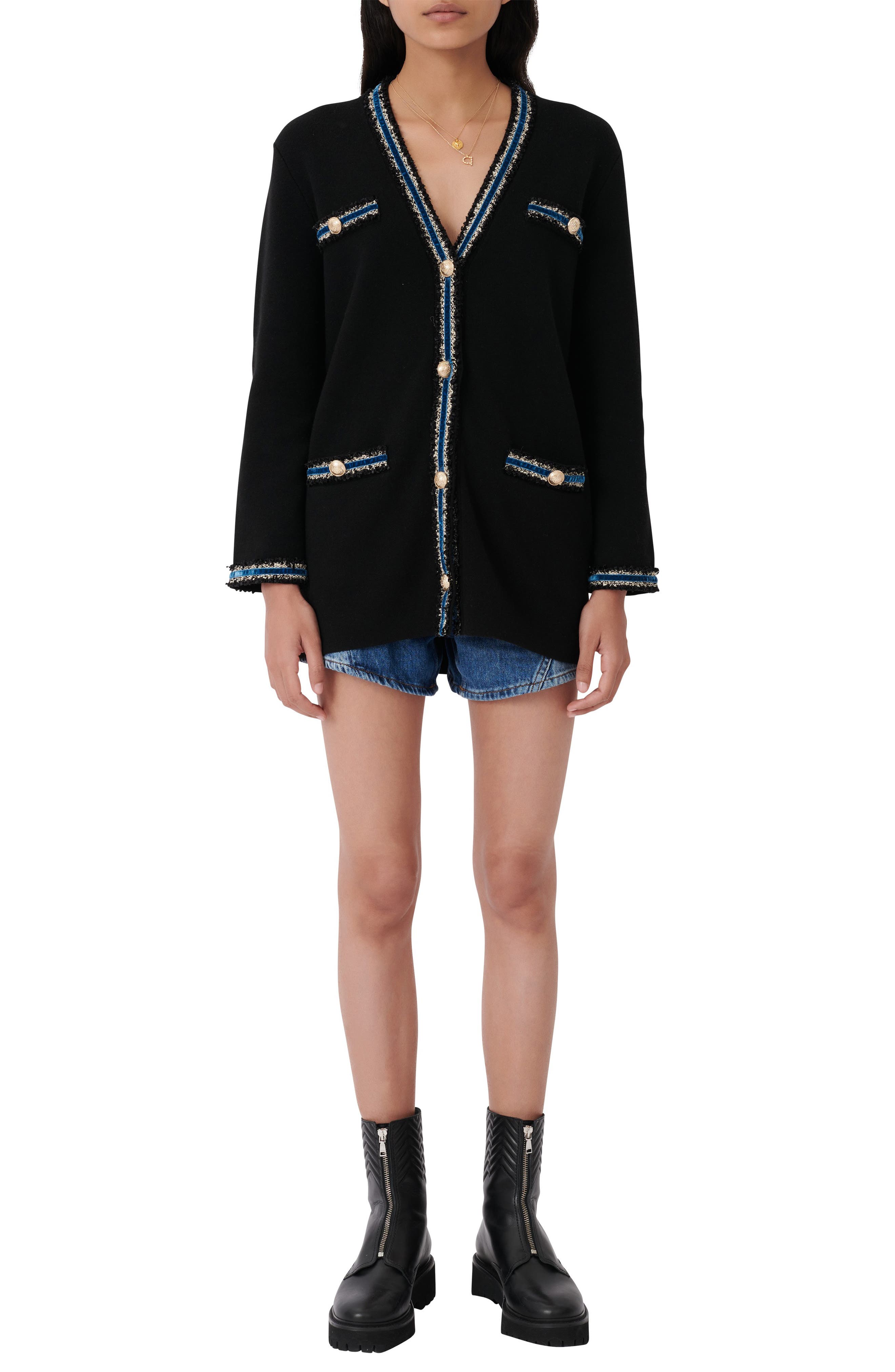 maje knit cardigan