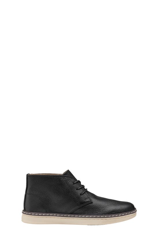 Johnston & Murphy Mcguffey Chukka Boot In Black Full Grain