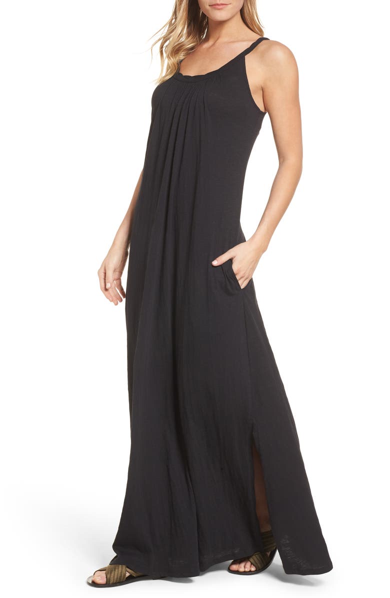 Caslon Twist Neck Maxi Dress Regular Petite Nordstrom