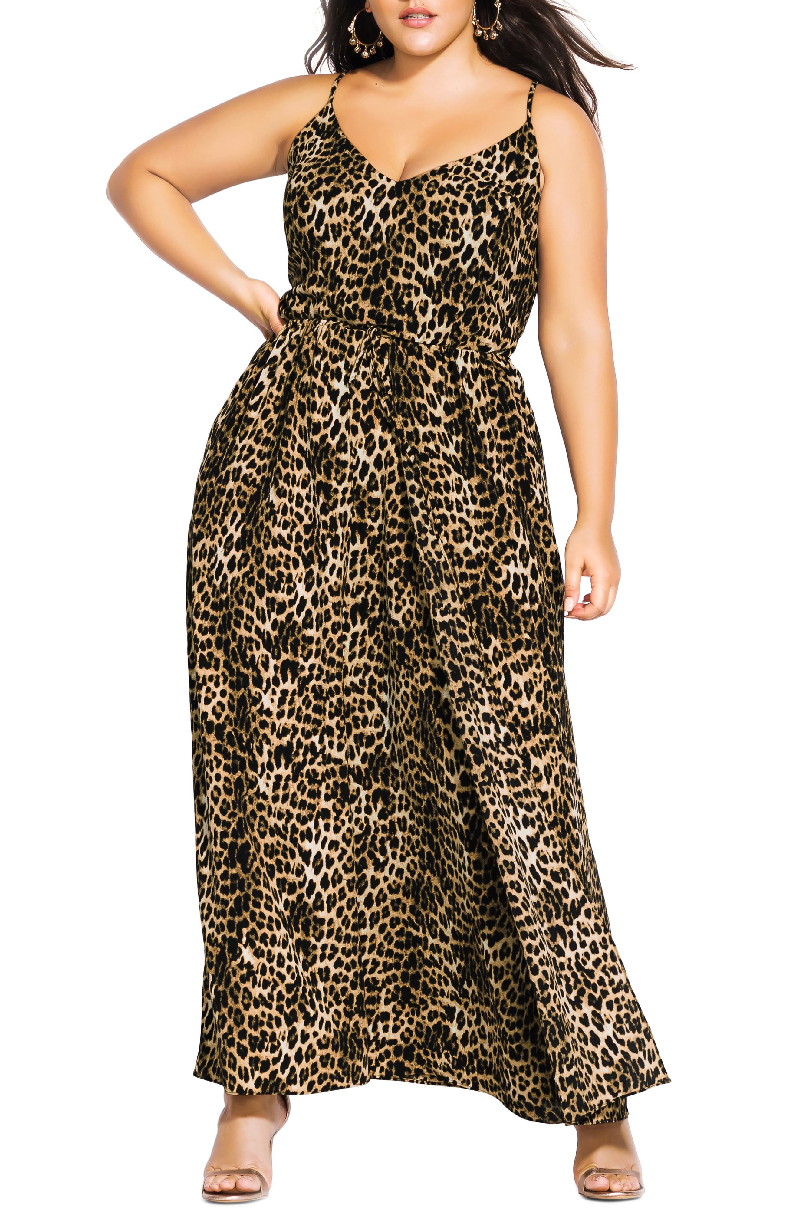 city chic leopard dress