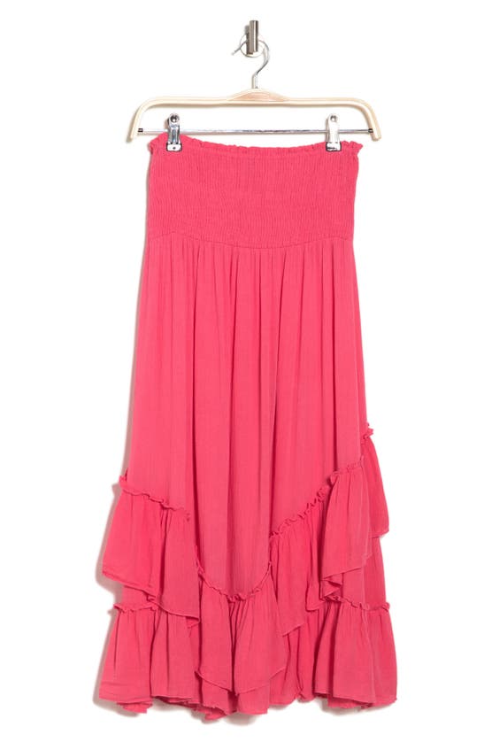Boho Me Convertible Maxi Skirt/dress In Watermelon