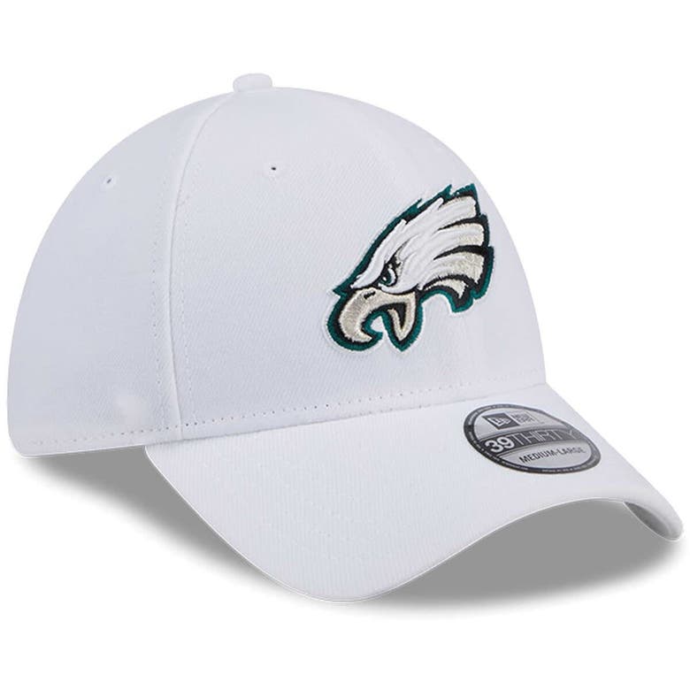 Shop New Era White Philadelphia Eagles Main 39thirty Flex Hat