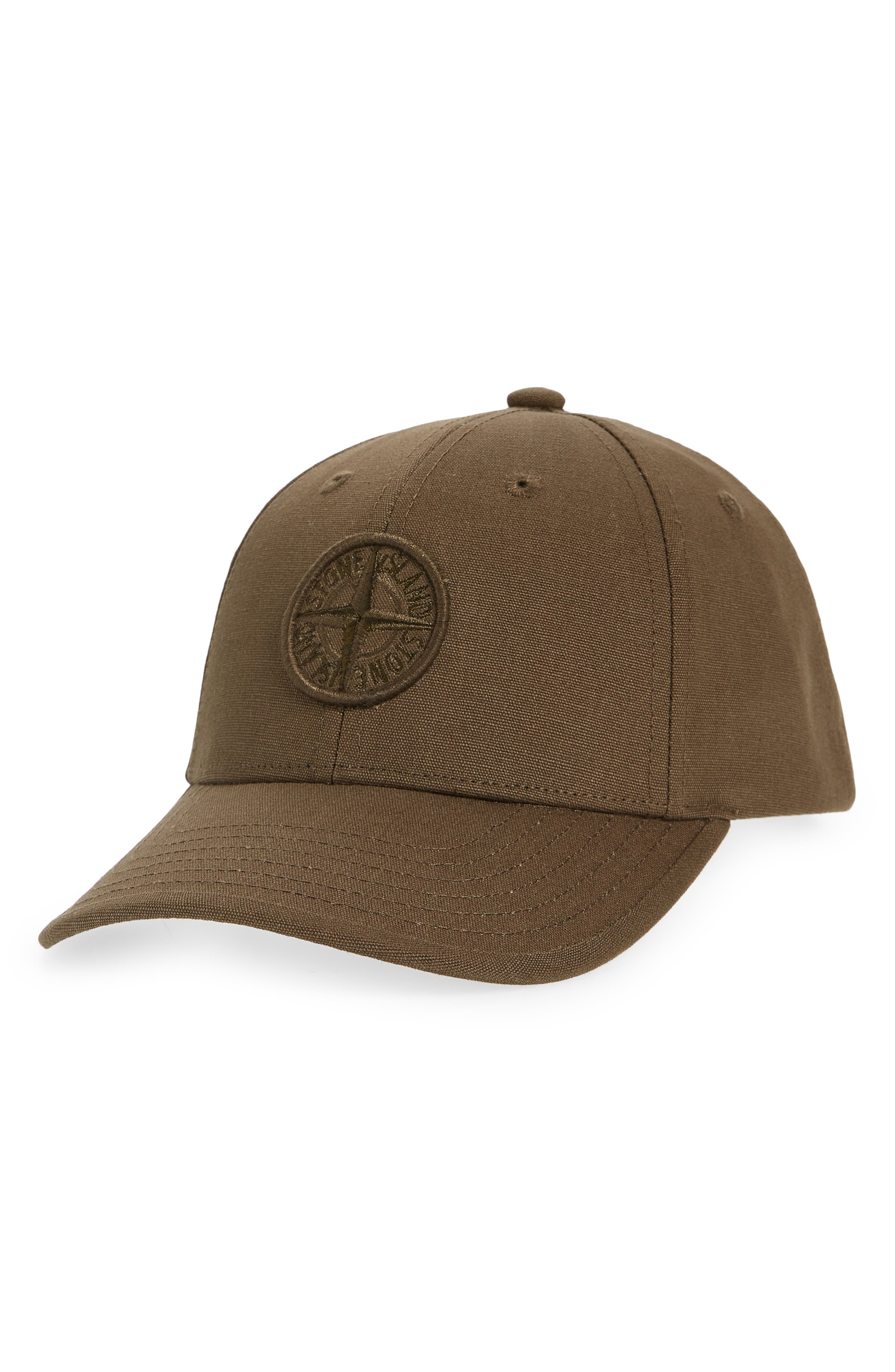 stone island classic embroidered baseball cap