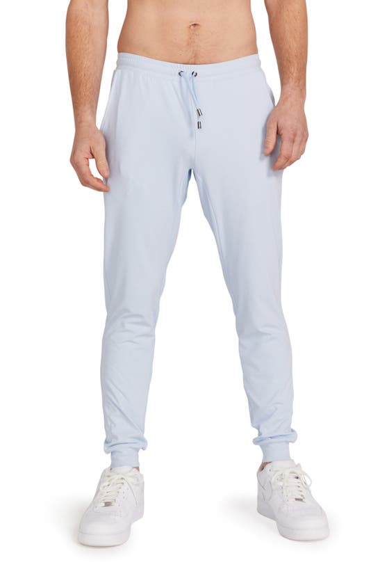 Shop Redvanly Donahue Water Resistant Joggers In Breeze