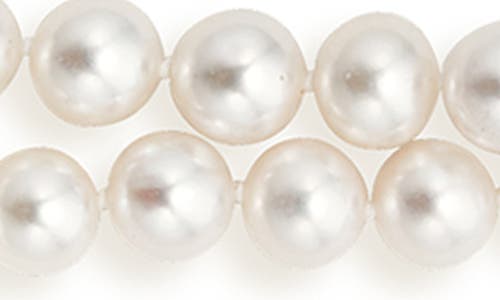 Shop Lagos Luna Freshwater Pearl Necklace In Pearl/silver