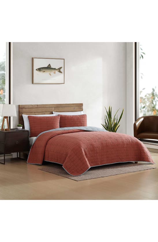 Eddie Bauer Troutdale Cotton Quilt 3-piece Set In Ginger Orange