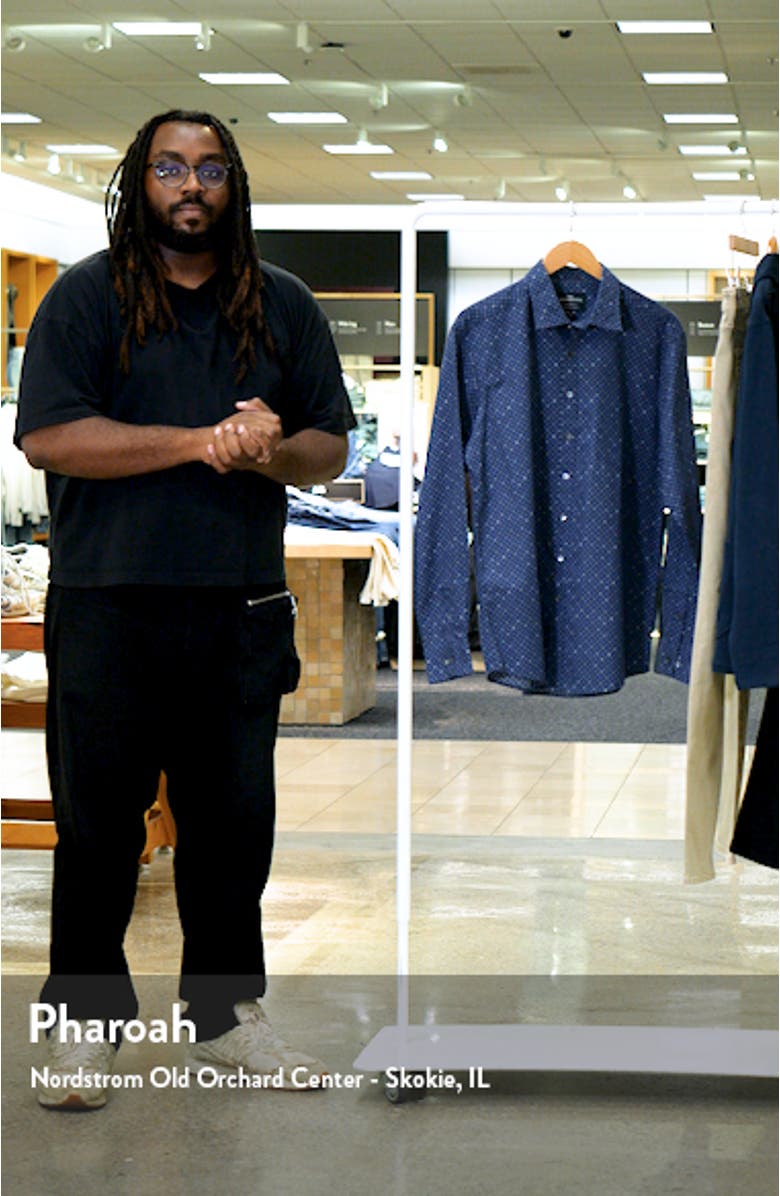 Pinotage Original Fit Floral Medallion Button-Up Oxford Shirt, sales video thumbnail