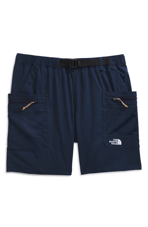 Shop The North Face Class V Pathfinder Belted Shorts In Summit Navy