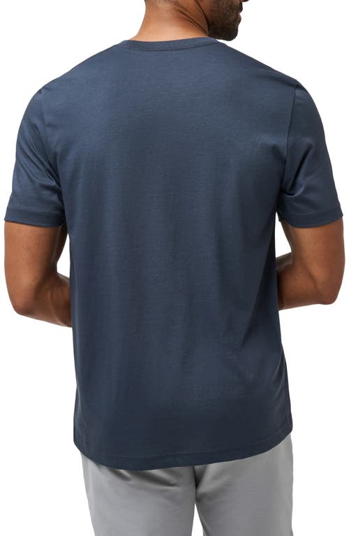 Shop Travismathew Personal Best Cotton Graphic T-shirt In Blue Nights