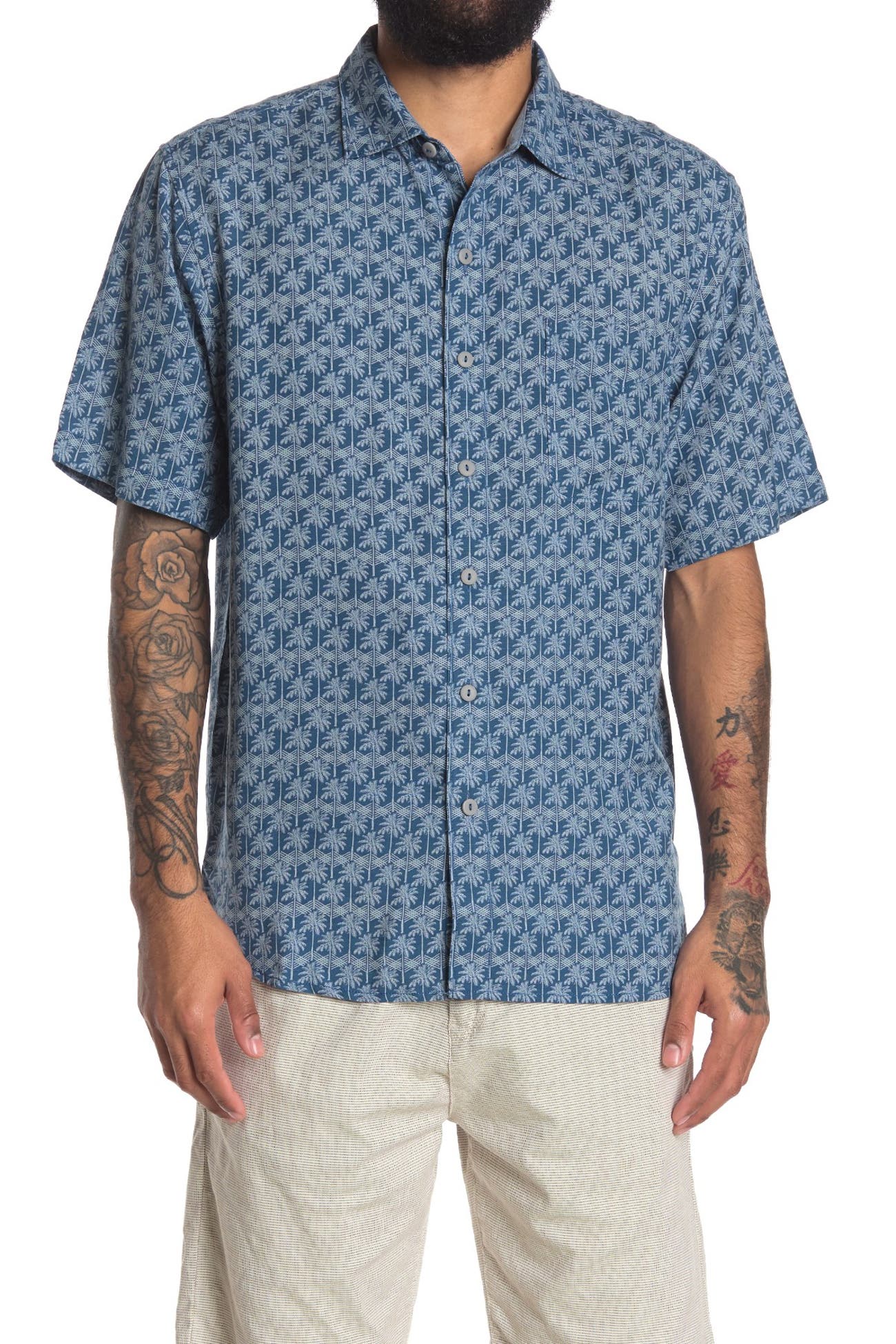 Tommy Bahama | Palms Away Geo Short Sleeve Shirt | HauteLook