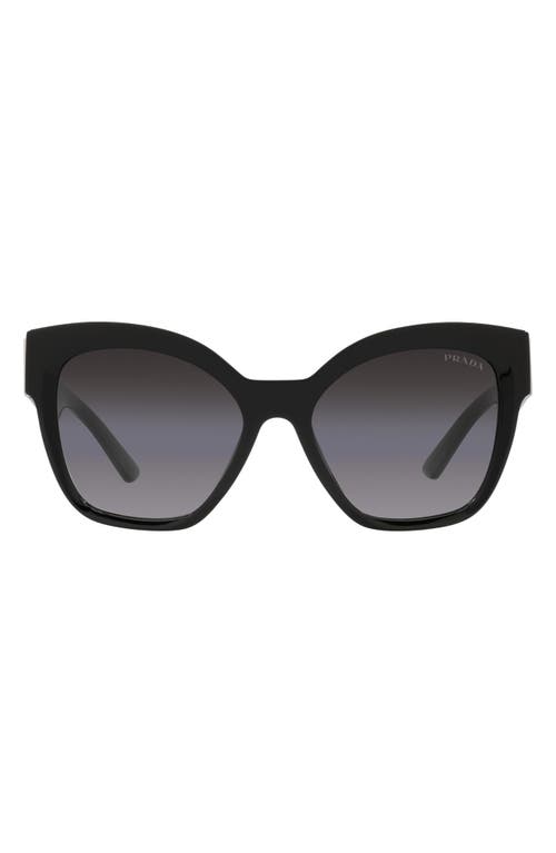 Prada 55mm Gradient Square Sunglasses in Black at Nordstrom