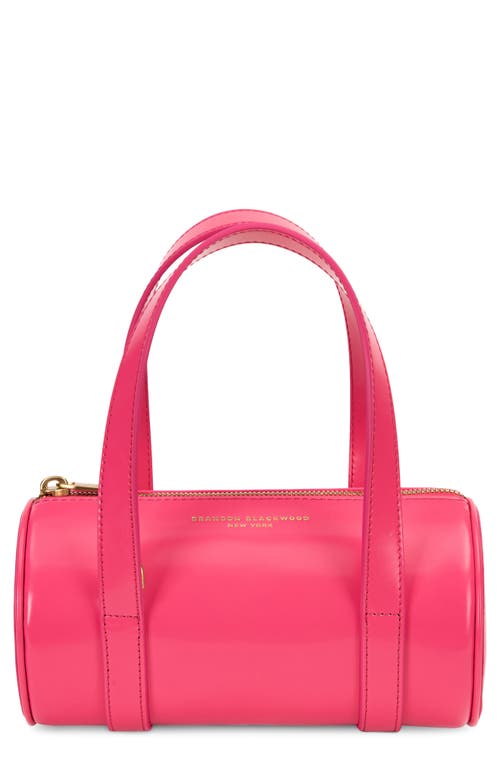 Mini Leather Duffle Bag in Pink