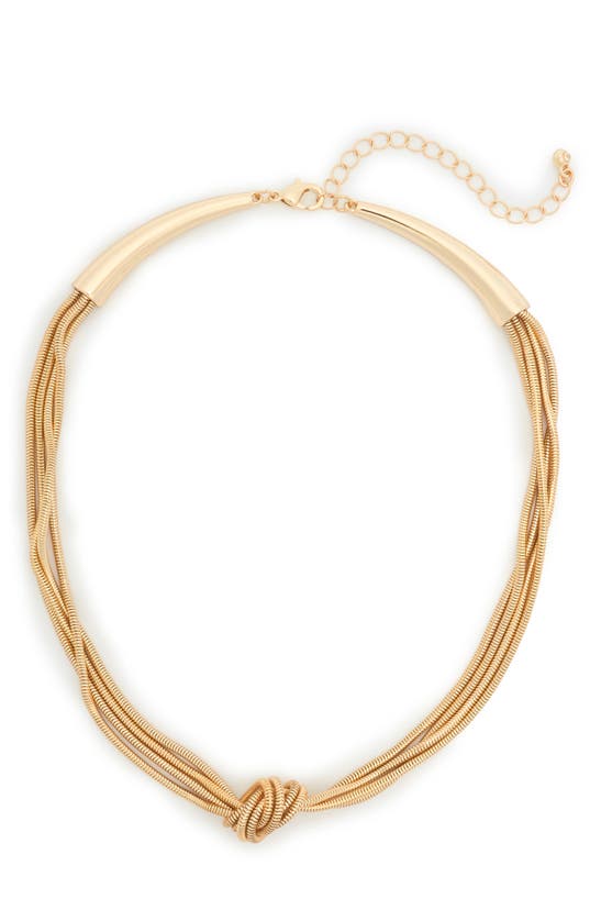 Nordstrom Rack Knotted Chain Necklace In Gold