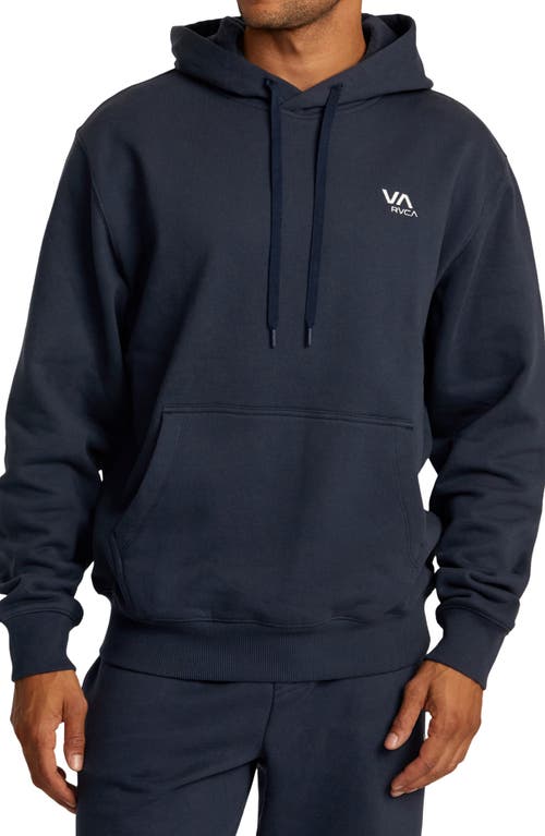 Shop Rvca Essential Pullover Hoodie In Indigo