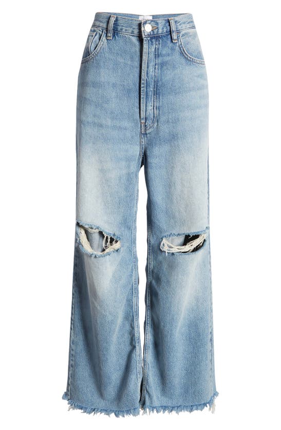 Frame Le Baggy Wide Leg Jeans In River | ModeSens