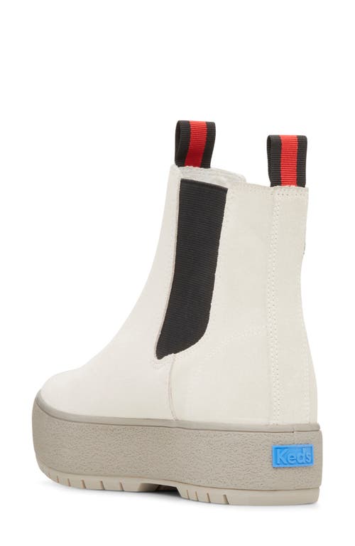 Keds Women's The Platform Chelsea Lug Boots In Light Beige