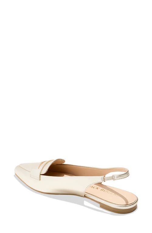 Shop Jack Rogers Pennie Slingback Flat In Platinum