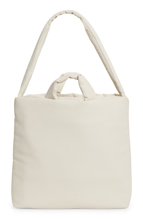 Medium Rubber Pillow Bag in Shell