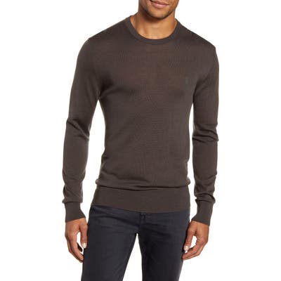 Allsaints Mode Slim Fit Merino Wool Sweater, Brown