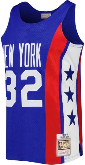 Mitchell & Ness Julius Erving Blue/Red New York Nets Sublimated Player Tank Top