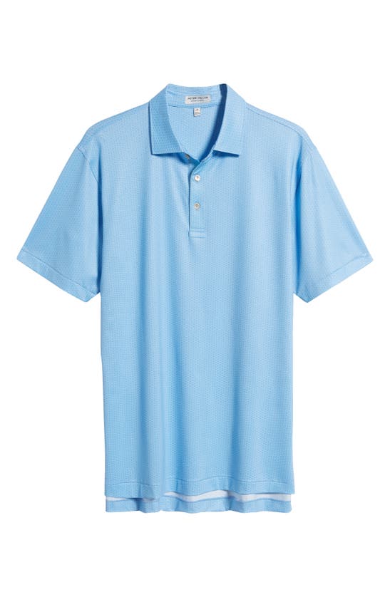 Shop Peter Millar Crown Crafted I'll Have It Neat Performance Polo In Cottage Blue