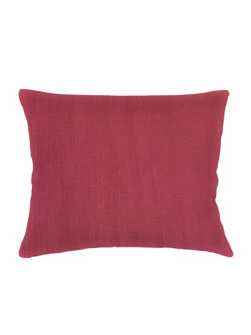 Shop Anaya So Soft Linen Dutch Euro Pillow With Down Insert In Red