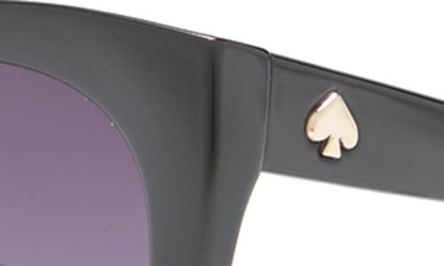 Shop Kate Spade New York 54mm Amyaos Cat Eye Sunglasses In Black/grey Shaded