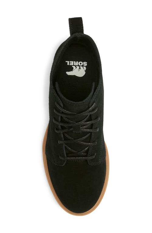 Sorel Evie Ii Waterproof Wedge Bootie In Black/gum 2