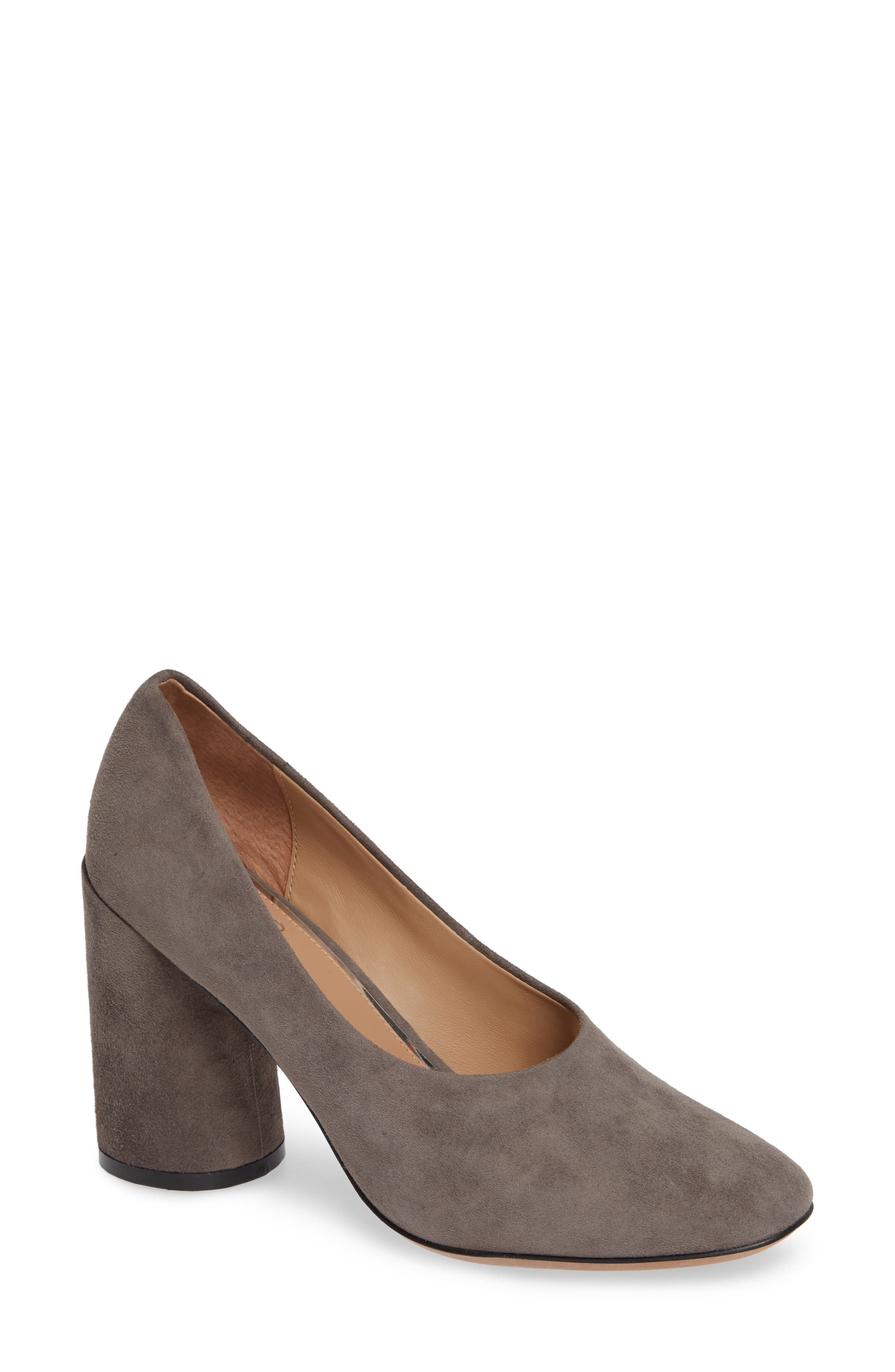 Linea Paolo Cherie Round Toe Pump, Grey