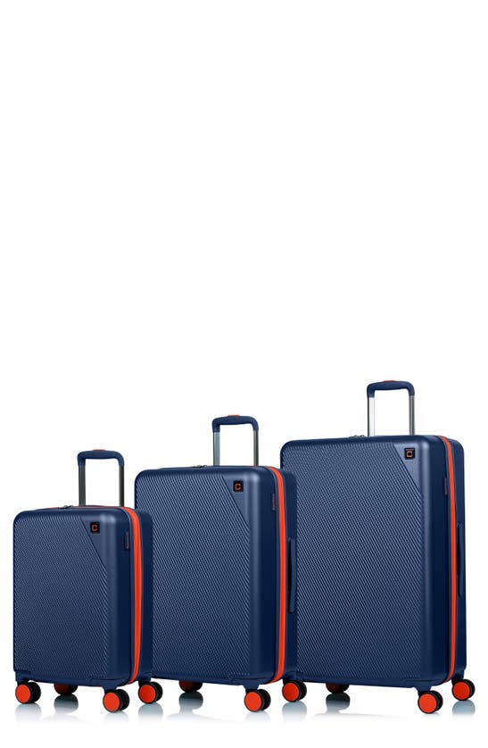 Champs Fresh 3-piece Hardshell Luggage Set In Brown