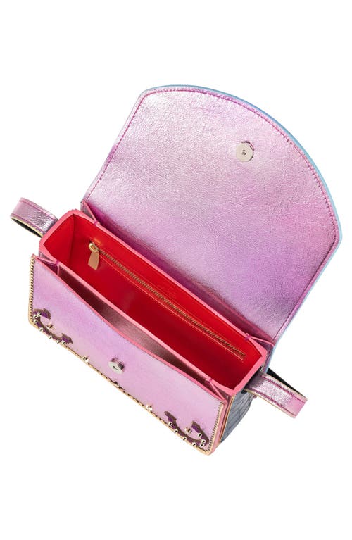 Christian Louboutin Small Loubi54 Giddy Leather Crossbody Bag In 6643 Mineral/multi Billy
