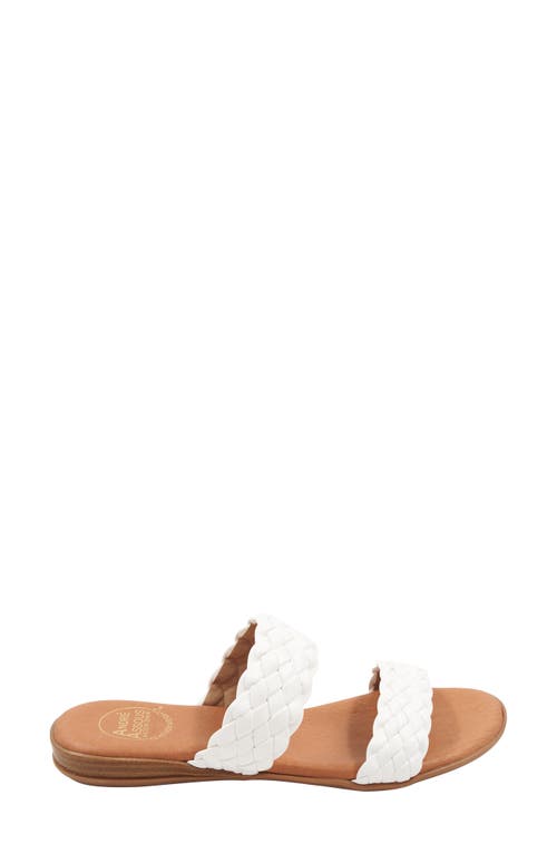 Andre Assous Naria Slide Sandal In White