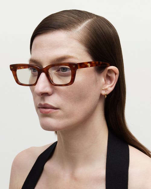 Shop Machete Ruby Optical Blue Light Frames In Dark Tortoise Stripe