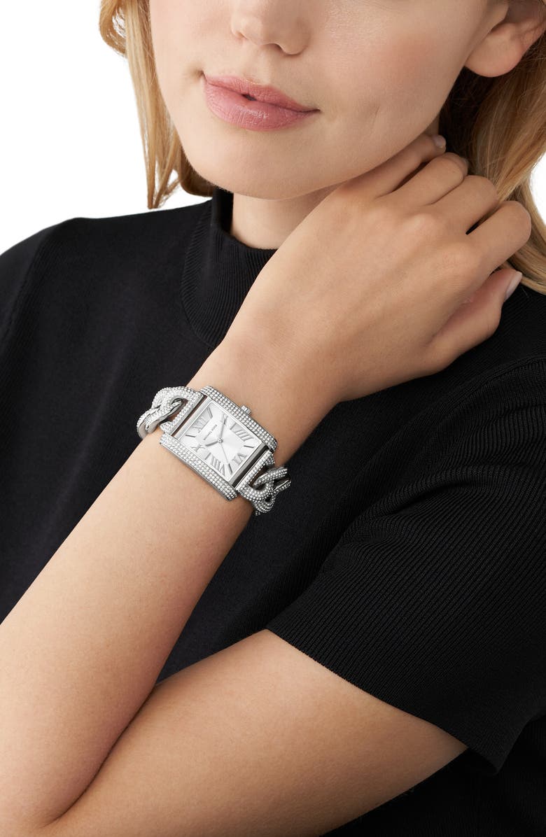 Michael Kors Emery Crystal Chain Bracelet Watch, 40mm | Nordstrom