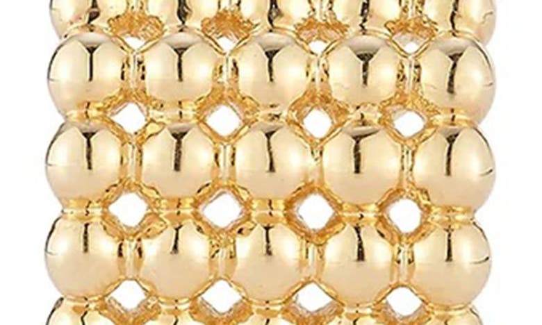 Shop Dana Rebecca Designs Poppy Rae Pebble Hoop Earrings In Yellow Gold