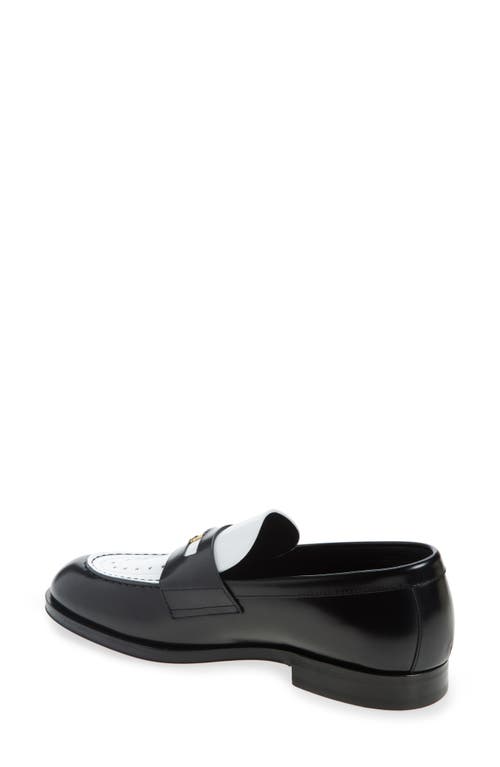 Shop Amiri Ma Spectator Loafer In Black White