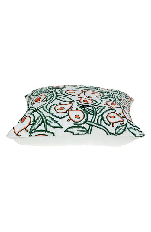 Parkland Collection Celeste Embroidered Throw Pillow In White