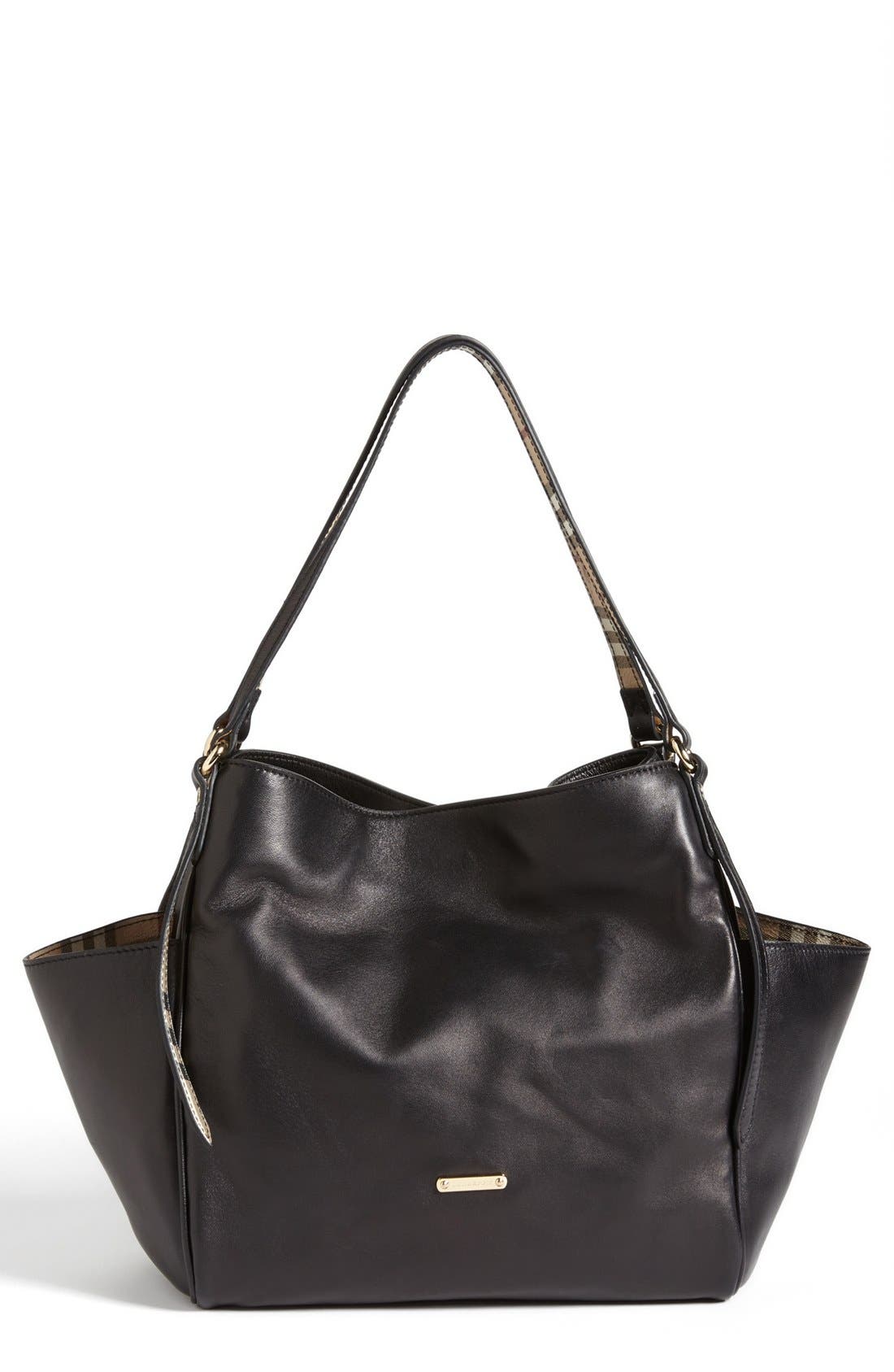 Burberry 'Canterbury' Leather Over Shoulder Tote Nordstrom