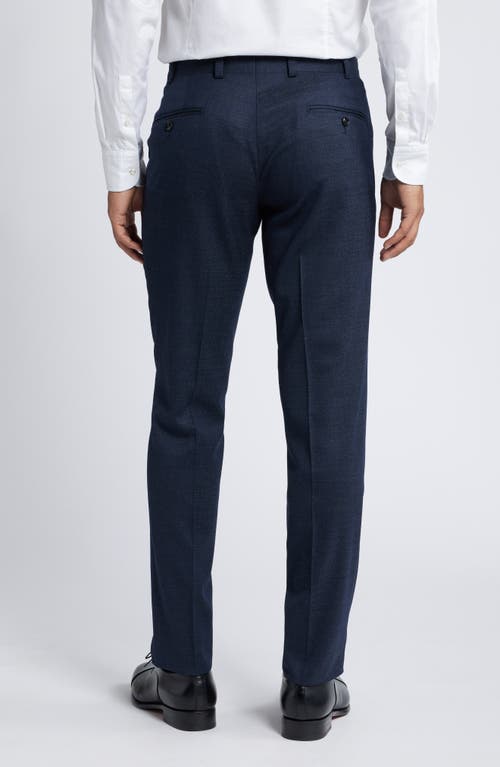 Shop Ted Baker London Jerome Slim Fit Stretch Wool Pants In Blue