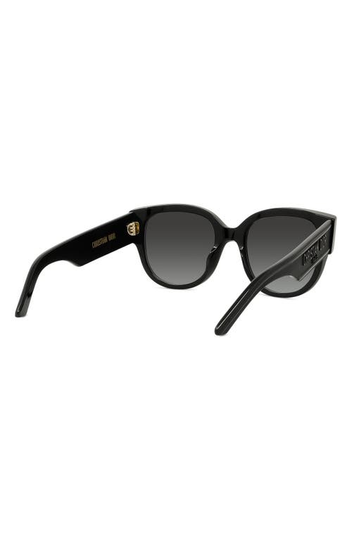 Dior Wil Bu 54mm Cat Eye Sunglasses In Black/grey
