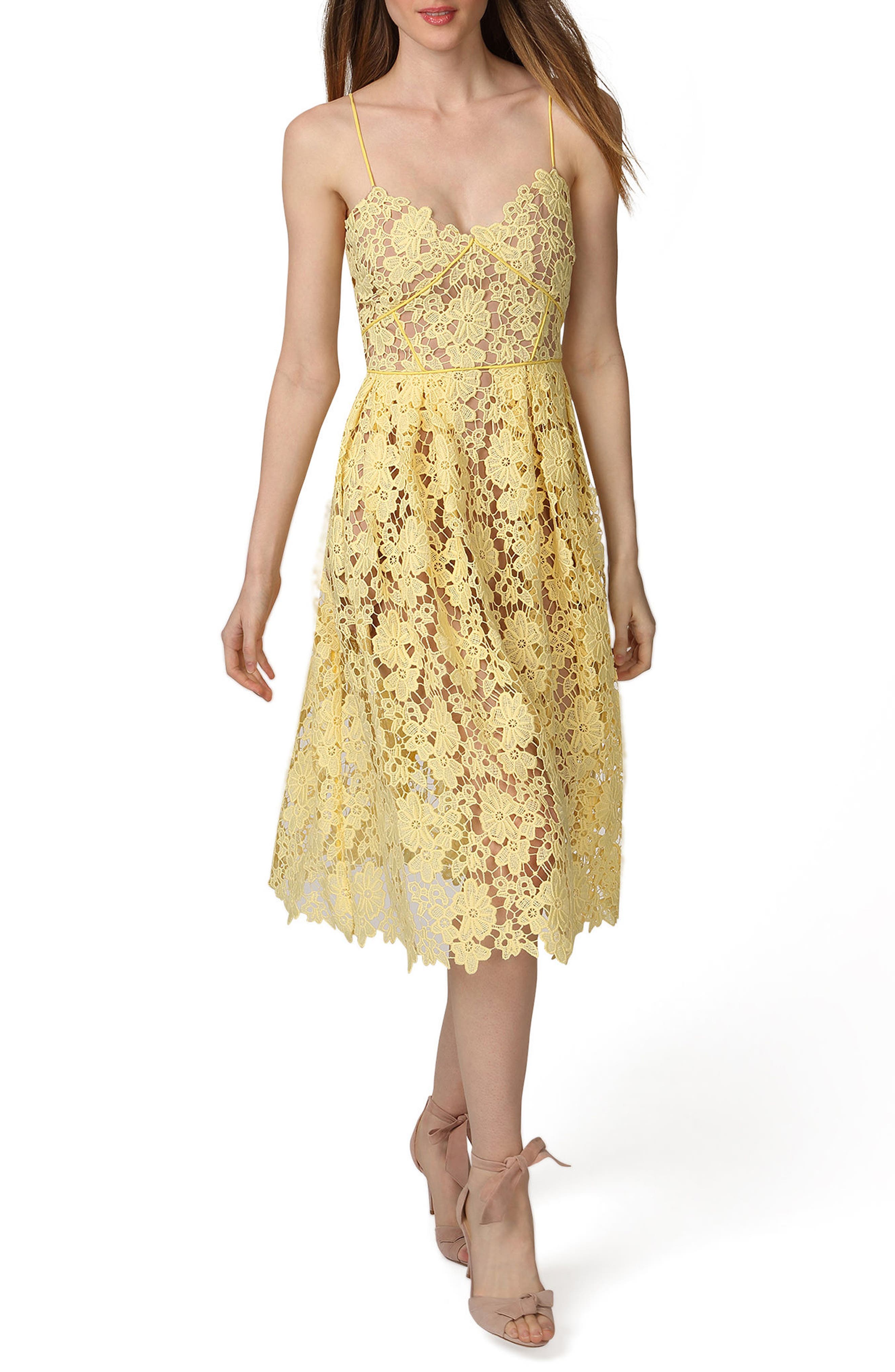 donna morgan yellow dress