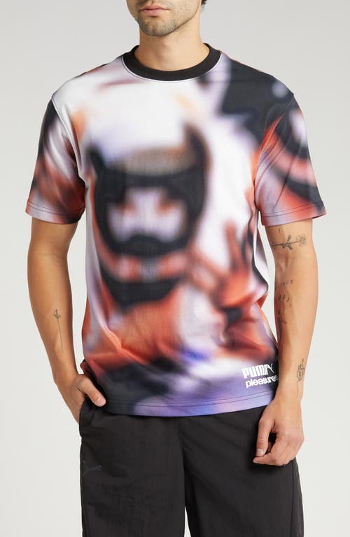 Puma x PLEASURES Allover Graphic T-Shirt White at Nordstrom,