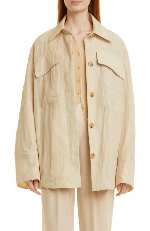Vince Shirt Jacket in Pale Fawn at Nordstrom, Size Small