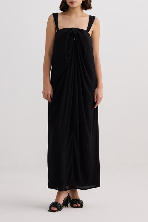 Shop Reistor Twilight Twist Strappy Maxi Dress In Black