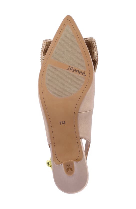 Shop J. Reneé Weslee Slingback Pointed Toe Pump In Beige