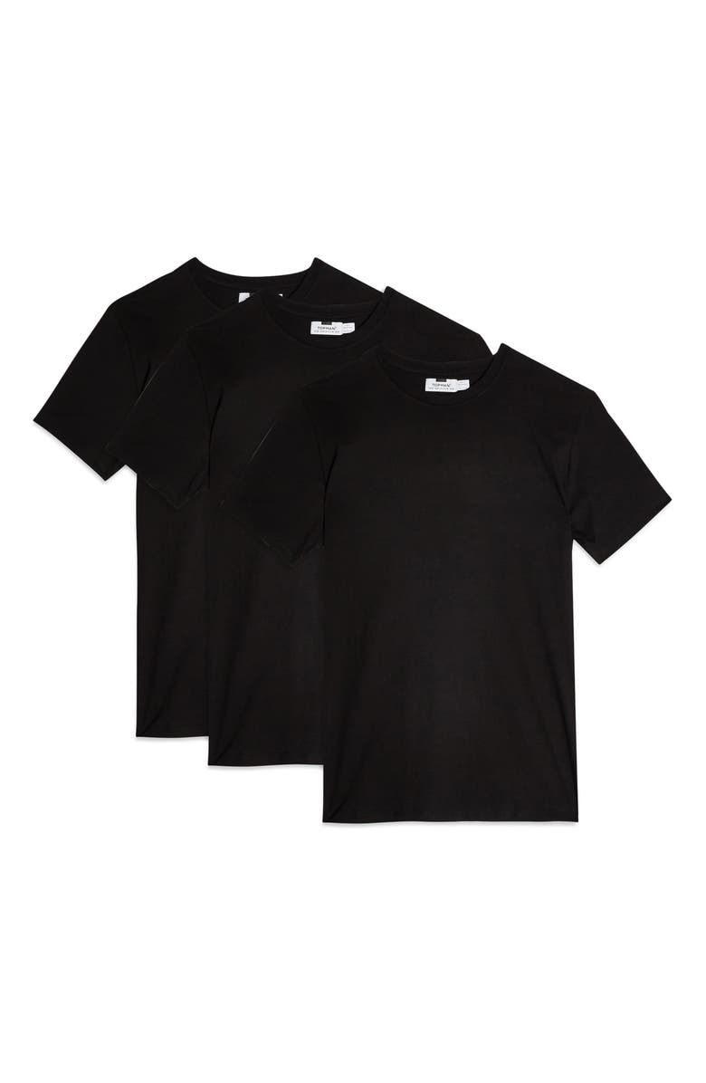 Topman 3-Pack Classic Fit Crewneck T-Shirts | Nordstrom