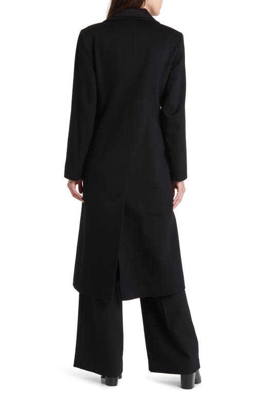 Shop Fleurette Holland Longline Wool Coat<br> In Black