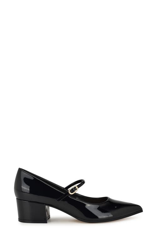 Shop Nine West Prix Mary Jane Pointed Toe Pump In Black