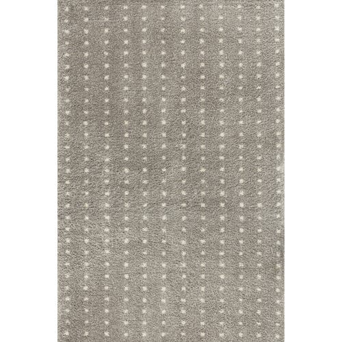 Jonathan Y Pele Modern Geometric Dot Shag Area Rug In Gray/ivory